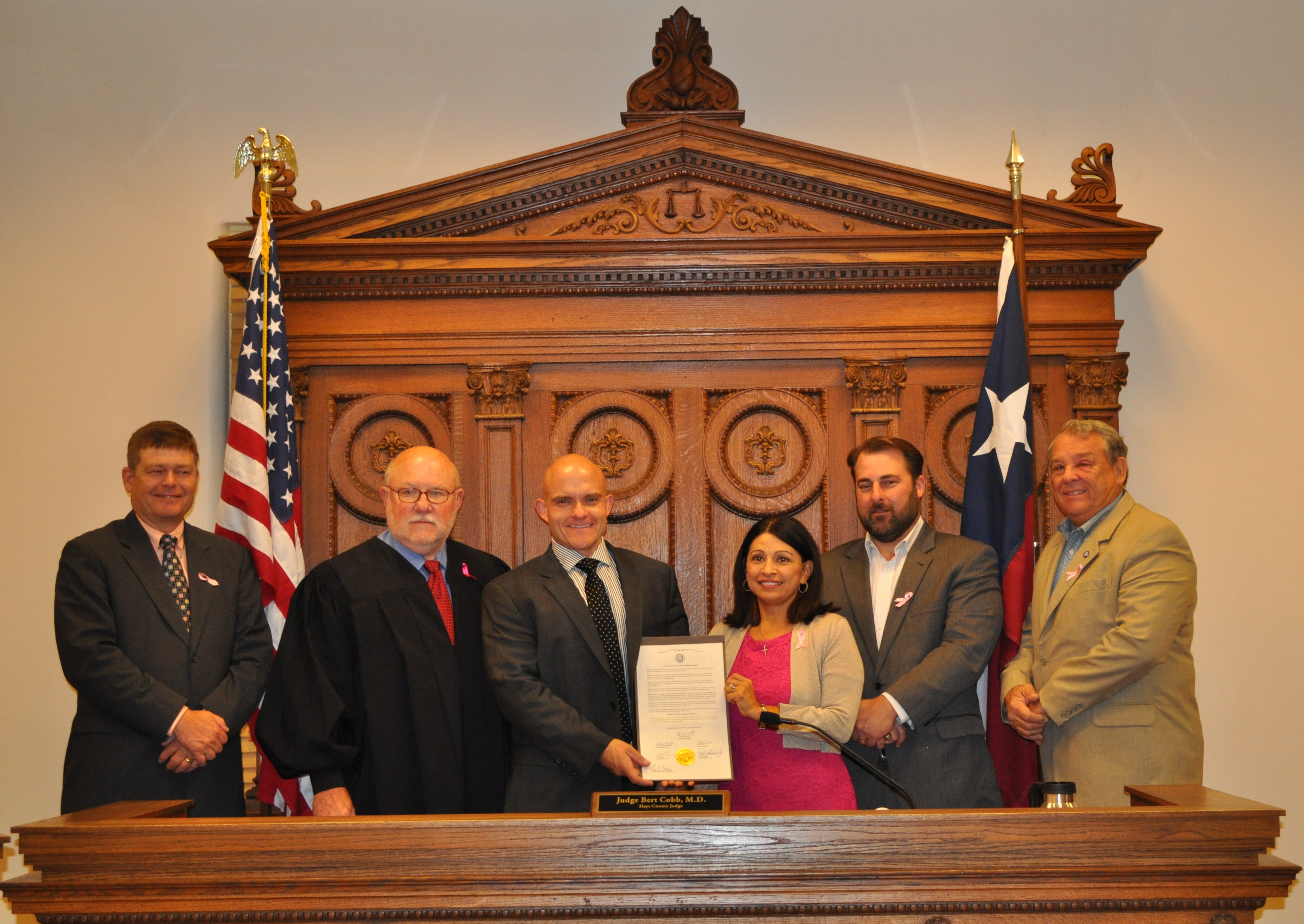 Commissioners Court Proclaims October Breast Cancer Awareness Month