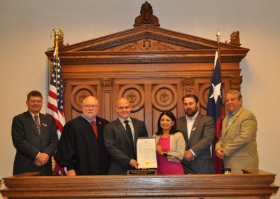 Commissioners Court Proclaims October Breast Cancer Awareness Month 10/07/14